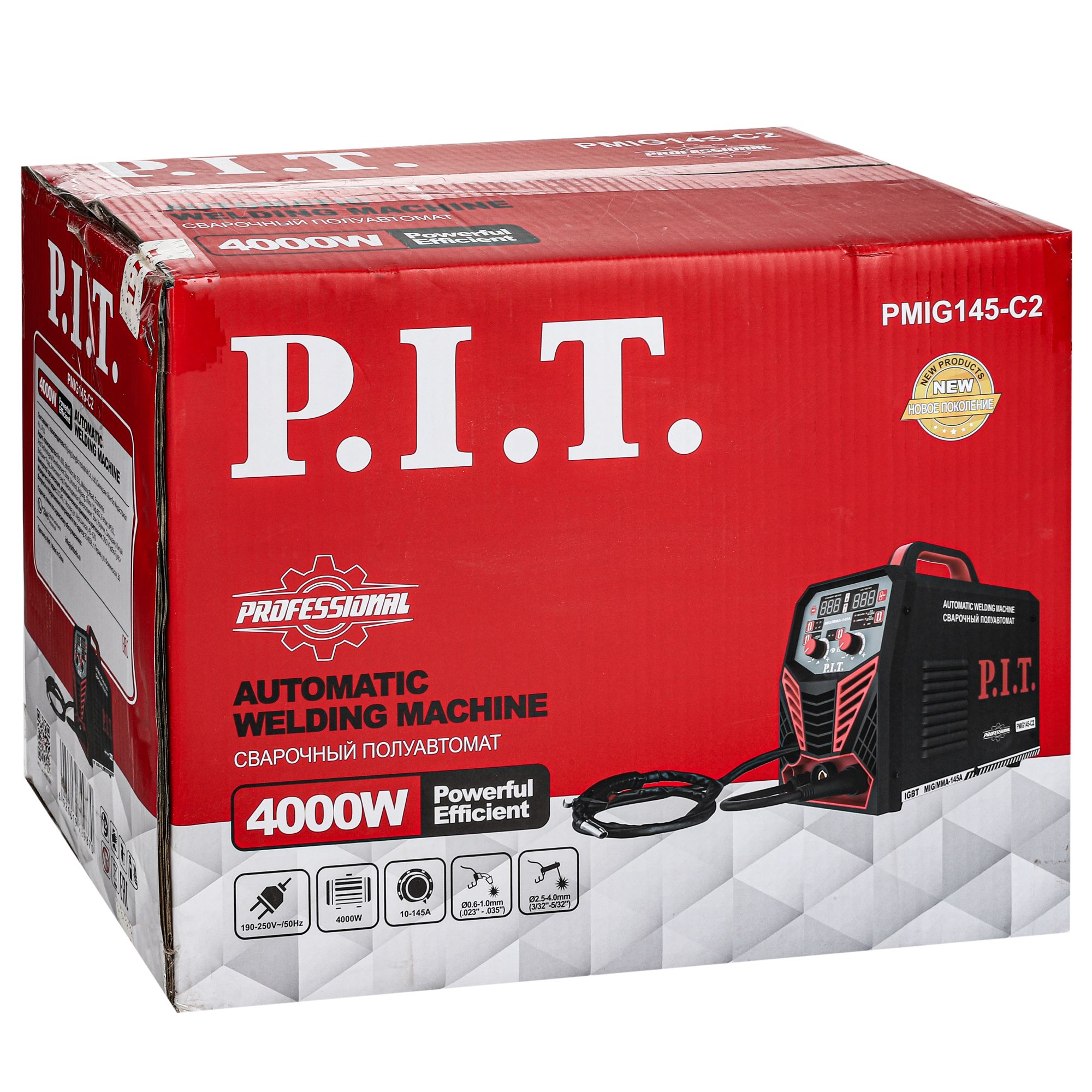 Сварочный полуавтомат инверторный P.I.T. PMIG145-С2 PIT - pittools.ru
