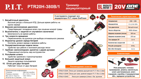 Листовка PTR20H-380B-1