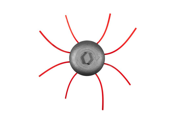 Головка-шпуля для триммеров P.I.T. тип "паук", 4 уса лески по 28см, Ø3,0мм (ATML02-TH04)