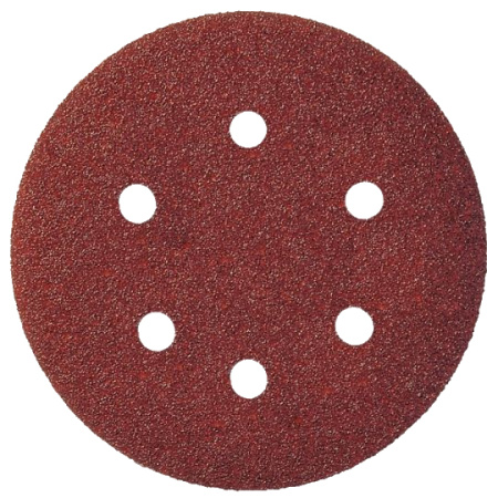 Круг шлифовальный на липучке P.I.T. 150 мм P600 6 отверстий липучка, 10 шт в уп.(APLS06-S0600)