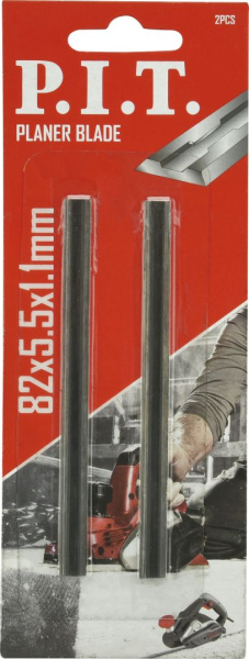 Ножи для рубанка P.I.T. 82x5,5 мм HSS(APLS09-082A)