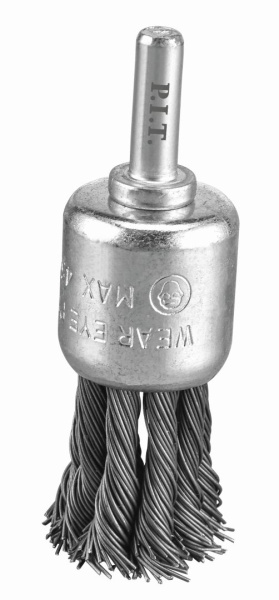 Щетка металлическая P.I.T. 25x0,35мм хвостовик 6 мм(APLS10-H025)