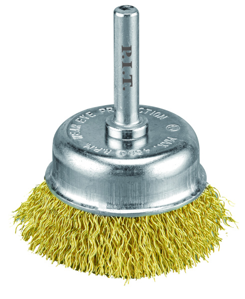 Щетка чашечная латунная P.I.T. 63x0,3мм хвостовик 6 мм(APLS10-C063)