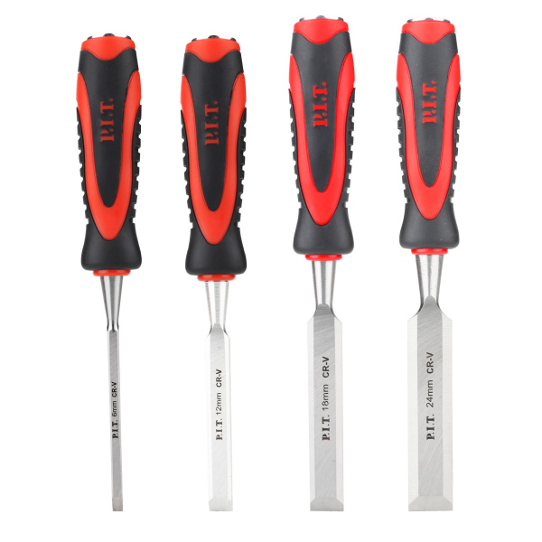 Набор стамесок по дереву плоские P.I.T. cерия CONTROL HSET02-0004 (4 шт)