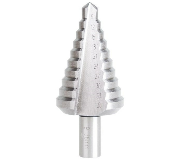 Сверло ступенчатое P.I.T. 9-36мм 10 ступеней(AMED08-0936)