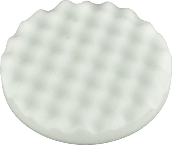 Губка полировальная (волна) белая P.I.T. 150x25 мм, липучка(APLS16-006D)