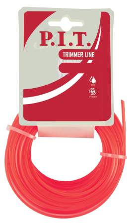 Леска для триммера квадрат крученый P.I.T. 15 м x 2,0 мм, картон(ATML01-D20MS)