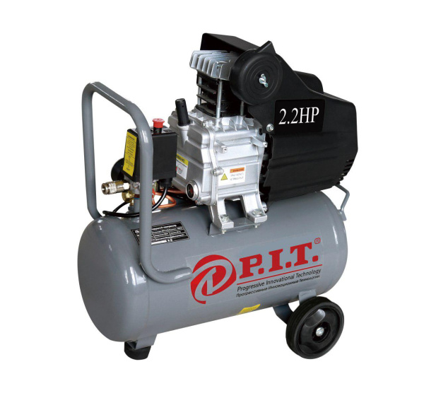 Компрессор  PAC24-C  (1,5кВт, 2,2лс, 198л/мин, 24л, 2 выхода, европереходник) P.I.T. 